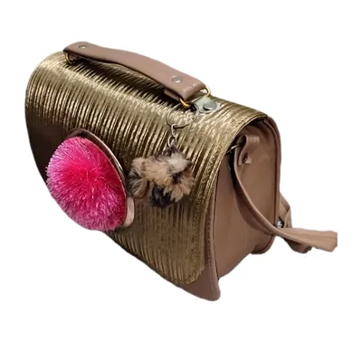 Queen Aura Crossbody Bag Beige PU Leather thumbnail 6