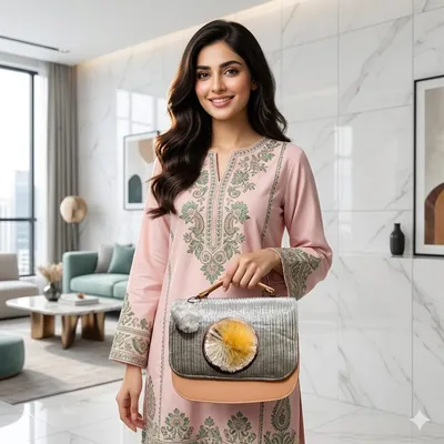 Elegant Blossom Crossbody Bag With Long Strap thumbnail 3