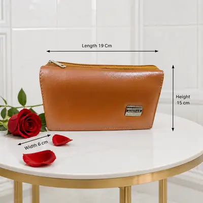 Ladies PU Leather Hand clutch Double Flap Magnetic Closure thumbnail 5