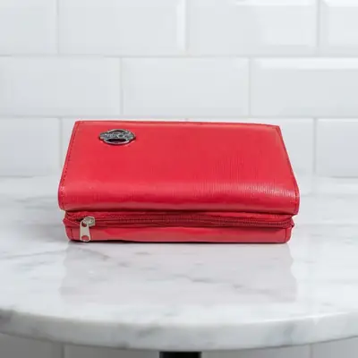 Ladies PU Leather Hand clutch Double Flap Magnetic Closure thumbnail 3