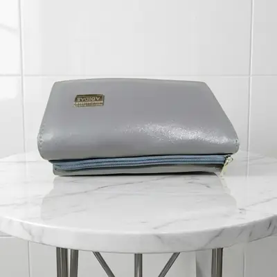 Ladies PU Leather Hand clutch Double Flap Magnetic Closure thumbnail 3