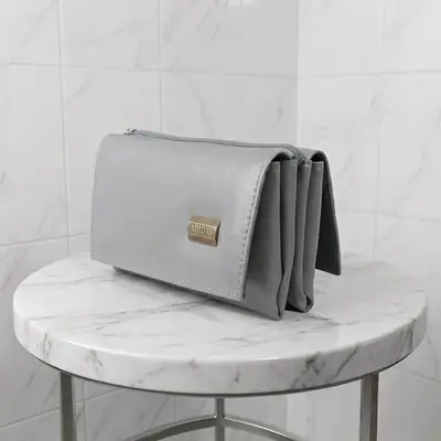 Ladies PU Leather Hand clutch Double Flap Magnetic Closure thumbnail 4