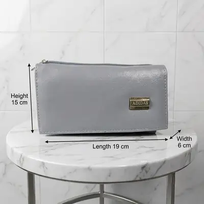 Ladies PU Leather Hand clutch Double Flap Magnetic Closure thumbnail 6