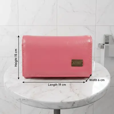 Ladies PU Leather Hand clutch Double Flap Magnetic Closure thumbnail 6