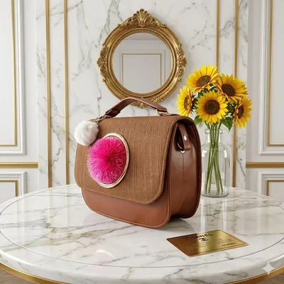 Queen Aura Elegant Blossom Hand & Shoulder Bag thumbnail 4