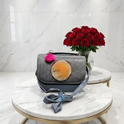 Women's PU Leather Textured Shoulder Bag With Long Strap thumbnail 5
