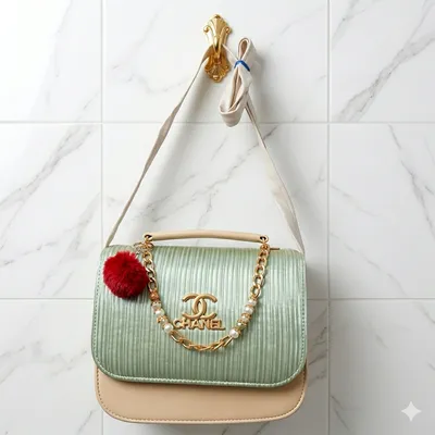 Golden Pearl Luxe Shoulder Bag With Long Strap thumbnail 3