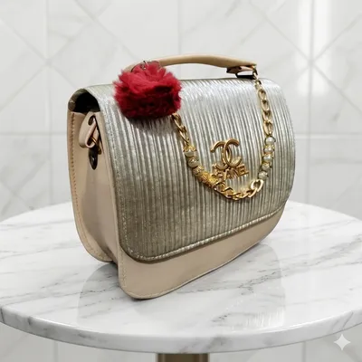Golden Pearl Luxe Shoulder Bag With Long Strap thumbnail 6