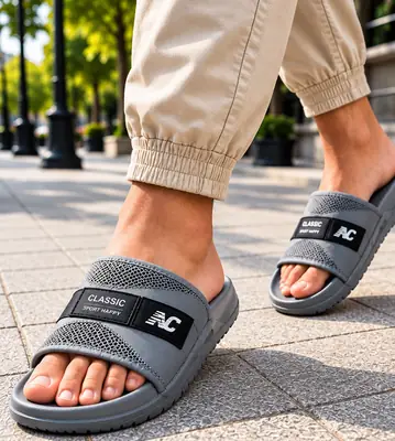 Men's Classic Slide Sandals – Stylish Casual Slippers with Lightweight Comfort for Daily Outdoor Wear Shoes