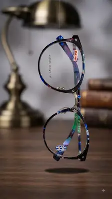 Premium Glossy Blue Eyewear Frame thumbnail 3