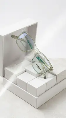 Premium Glossy green Eyewear Frame