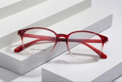 Premium Glossy Red Eyewear Frame