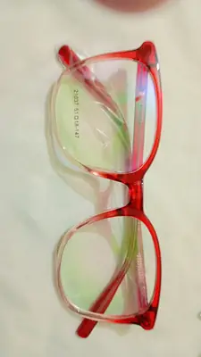 Premium Glossy Red Eyewear Frame thumbnail 3