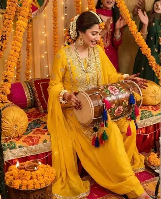 Traditional Hand-Embroidered wedding function & party dress