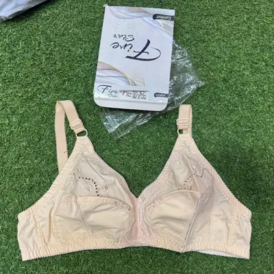 Cotton Embroidered Comfortable And Breathable Full Cup Bra thumbnail 4