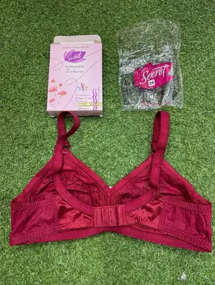 Cotton Embroidered Comfortable And Breathable Full Cup Bra thumbnail 5