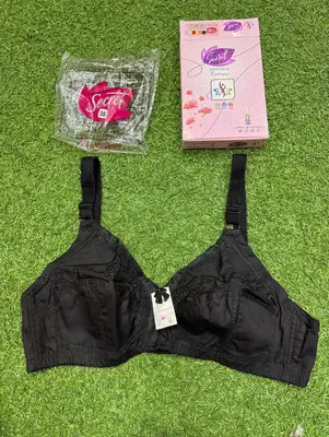Cotton Embroidered Comfortable And Breathable Full Cup Bra thumbnail 4