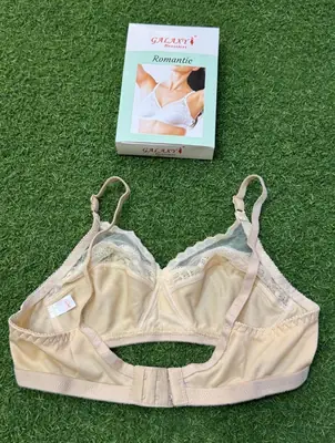 Cotton Lace Work Non-Padded Non-Padded Bra thumbnail 5