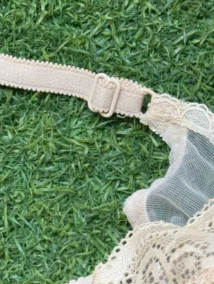 Cotton Lace Work Non-Padded Non-Padded Bra thumbnail 7