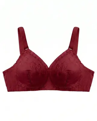Cotton Embroidered Comfortable And Breathable Full Cup Bra