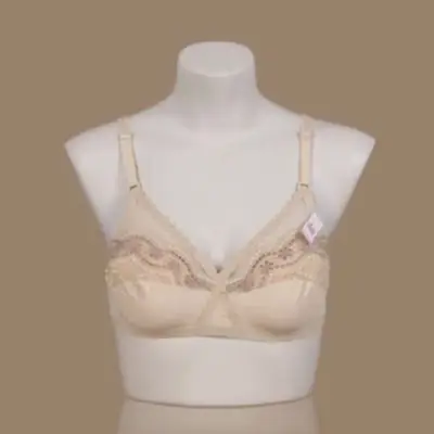 Cotton Lace Work Non-Padded Non-Padded Bra