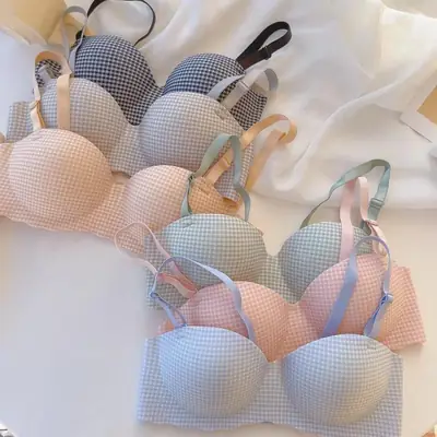Pack Of 2 China Imported Padded Bra / Printed Lightweight And Breathable Padded Bra thumbnail 3