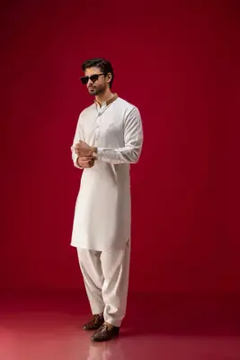 Premium Wash n Wear Unstitched Suit for Men/Men’s Unstitched Wash And Wear Plain Suit