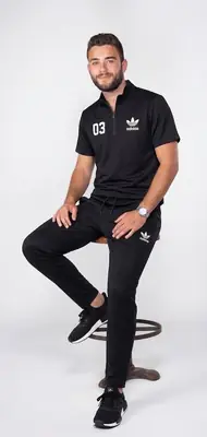 2 Pcs Men's Micro Interlock Printed Track Suit