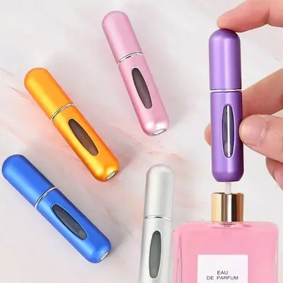 2 Pcs Reusable Travel Perfume Refillable Travel Bottle 5ml