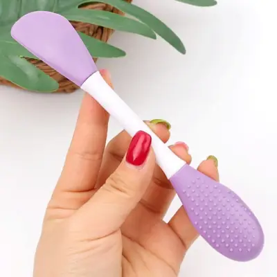 2 Pcs Silicone Double Head Face Cleaner Brush
