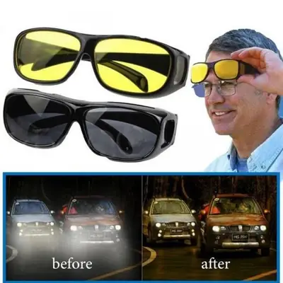 Pack of 2 HD Night Vision Glasses for Day Night Driving