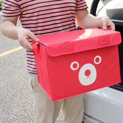 Panda Design Folding Storage Bags (Random Color)