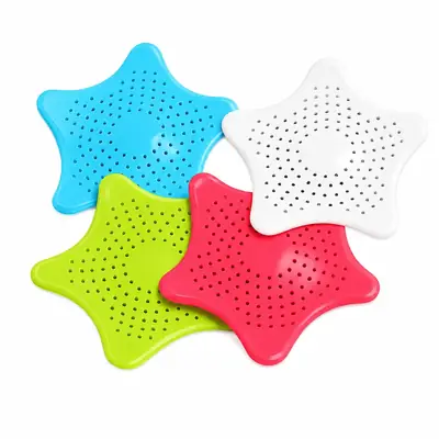 3 Pcs Silicone Star Shape Drain Strainer for Kitchen Sink & Bathroom 