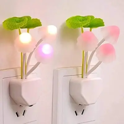  (Pack of 2) Automatic Sensor Mushroom LED Night Light 