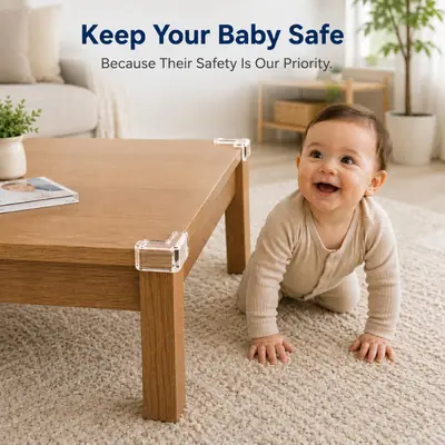 4 Pcs Silicone Table Corner Protector For Baby Safety Edge Guard