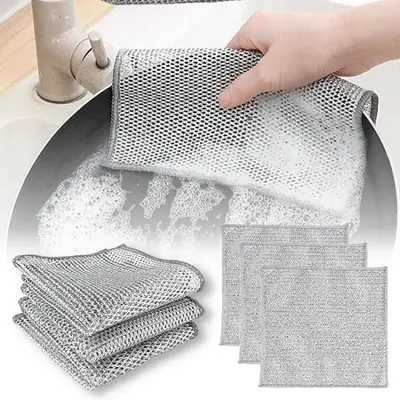 Pack of 3 Magic Dishcloth Wire Cleaning Cloths