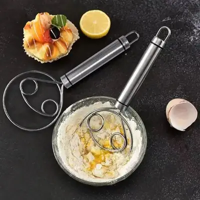 (Pack of 2) Manual Flour Mixer, Cream Beater, Hand Mixer