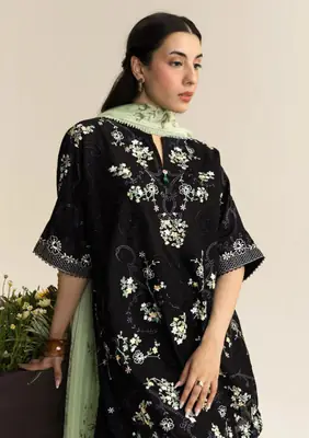 3 Pcs Women's Unstitched Embroidered Suit thumbnail 2