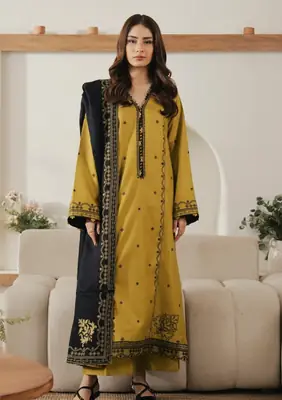 3 Pcs Women's Unstitched Embroidered Suit brand batik