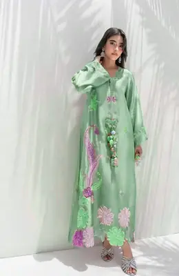 2 Pcs Women's Unstitched Embroidered Suit