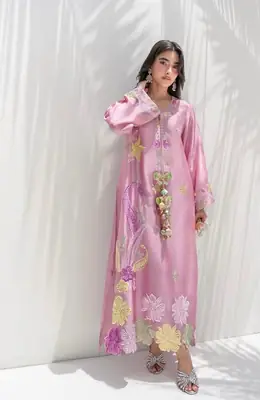 most trending instagram hit code most seling 2 Pcs Women's Unstitched  silkEmbroidered Suit