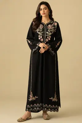 2 Pcs Women's Unstitched Embroidered Suit
