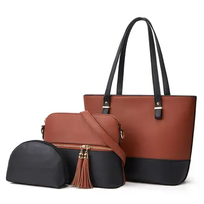 Women's Faux Leather Embroidered Tote Bags thumbnail 2
