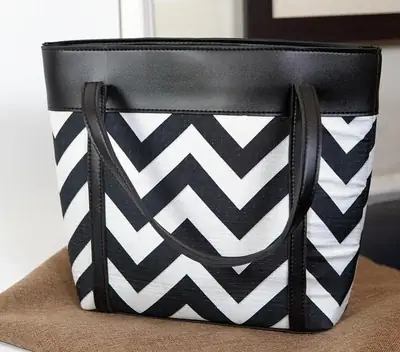 Girl's Faux Leather Textured Tote Bags