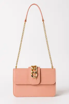 Girl's Faux Leather Textured Satchel Bag