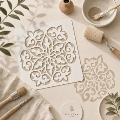 Casvena Mandala Art Stencil - Wall & Canvas
