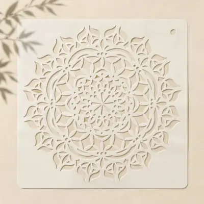 Casvena Mandala Stencil - Wall & Canvas