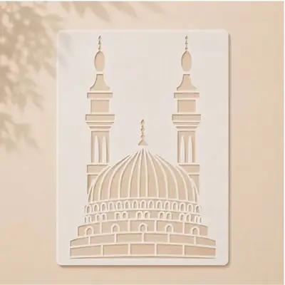 Casvena Harmony Mosque Stencil for Wall and Canvas 