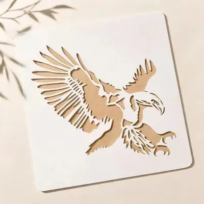 Casvena Eagle Reusable Stencil for Wall & Canvas Painting