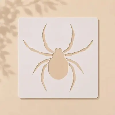 Casvena Spider Reusable Stencil for Wall & Canvas Painting